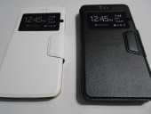Husa carte silicon S-View cu TPU Samsung e7